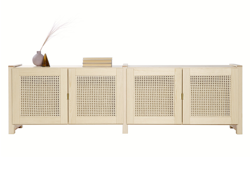 TV-taso rottinkiovilla, luonnonvärinen