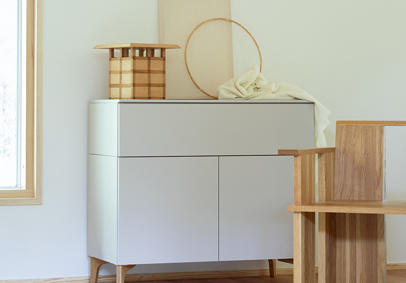 Fuuga-senkki pariovilla ja leveällä laatikoilla, cashmere