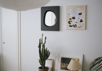 Lundia Knot -peili, seinä, musta