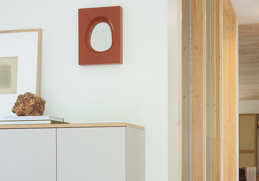 Lundia Knot -peili, pöytä, punainen