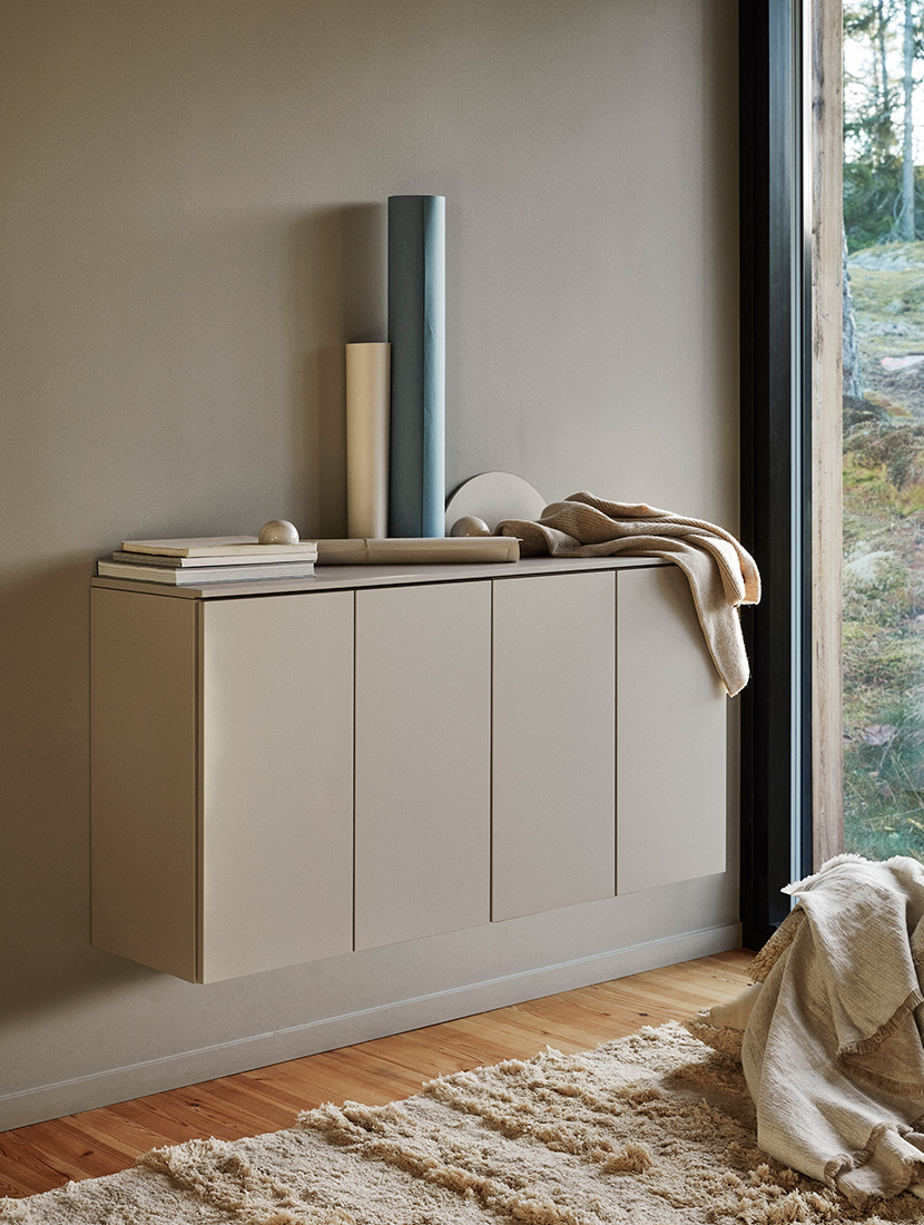 Fuuga senkki, cashmere, seinään kiinnitettävä