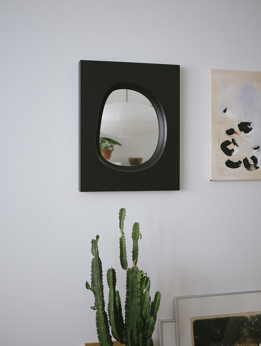 Lundia Knot -peili, seinä, musta