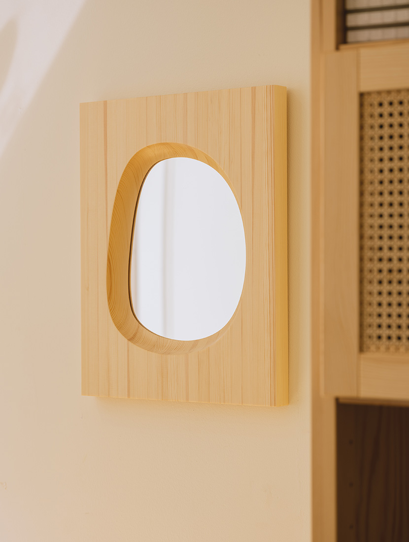 Lundia Knot -peili, seinä, luonnonväri